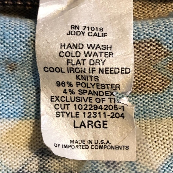 Aztec Inspired 3/4 Sleeve Tunic Cardigan By Jody California Sz L - Picture 8 of 8